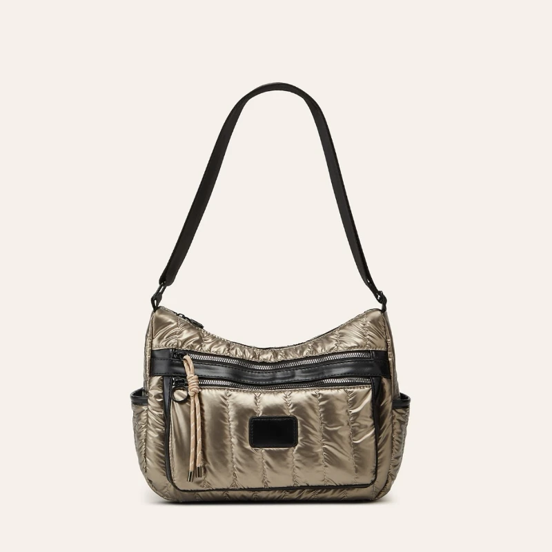 

Женская пышная сумка в минималистском стиле, новая модная легкая сумка-мессенджер большой вместимости, водонепроницаемая нейлоновая сумка на одно плечо