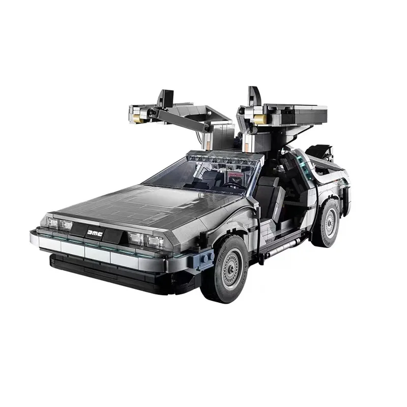 Back To The Future DeLoreaned DMC-12 Time Machine 10300 Creative Expert Racing Car Moc Brick Model Building Blocks Toy