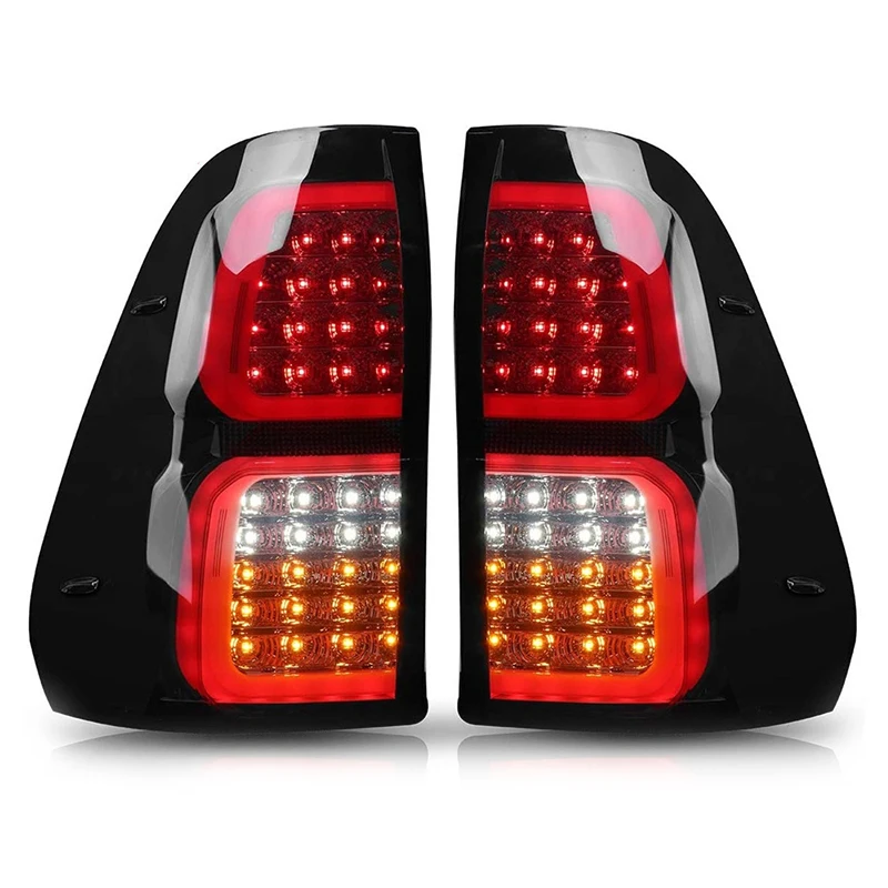 2Pcs LEDTail Lamp For Toyota Hilux Vigo Revo Rocco2005-2021  Turn Signal Brake Day Lights Vehicle Led Rear Lights