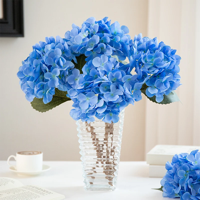 

1Pc Real Touch Artificial Flowers Silk Hydrangea Bride Bouquet Wedding Decoration Home Accessory for Vase Plants Arrangement