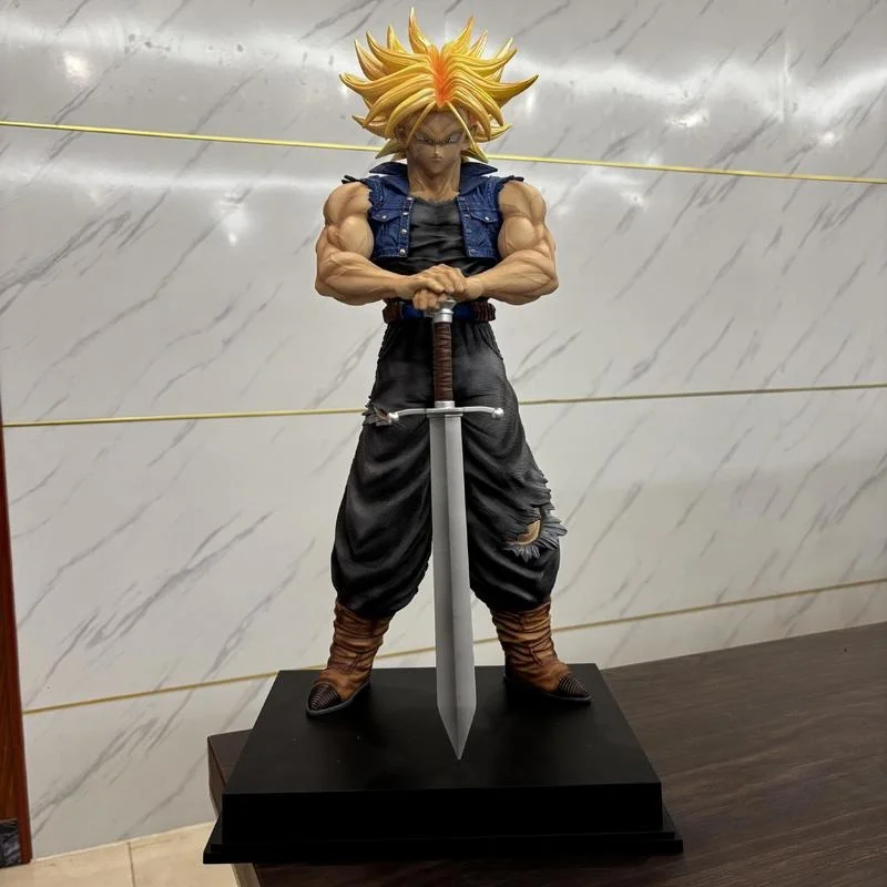 

53cm Dragon Ball Infinite Z Warrior Trunks Action Figure Pvc High-Detail Model Anime Figures Collectible Desktop Decor Toys Gift