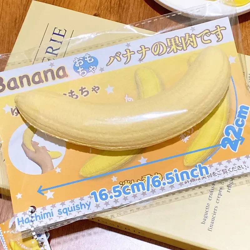1PC Banana Squishy Toy Slow Rising Yellow Banana Flesh Rebound Squeeze Toy Anti Stress Release Ball Hand Relax Gift Super Soft