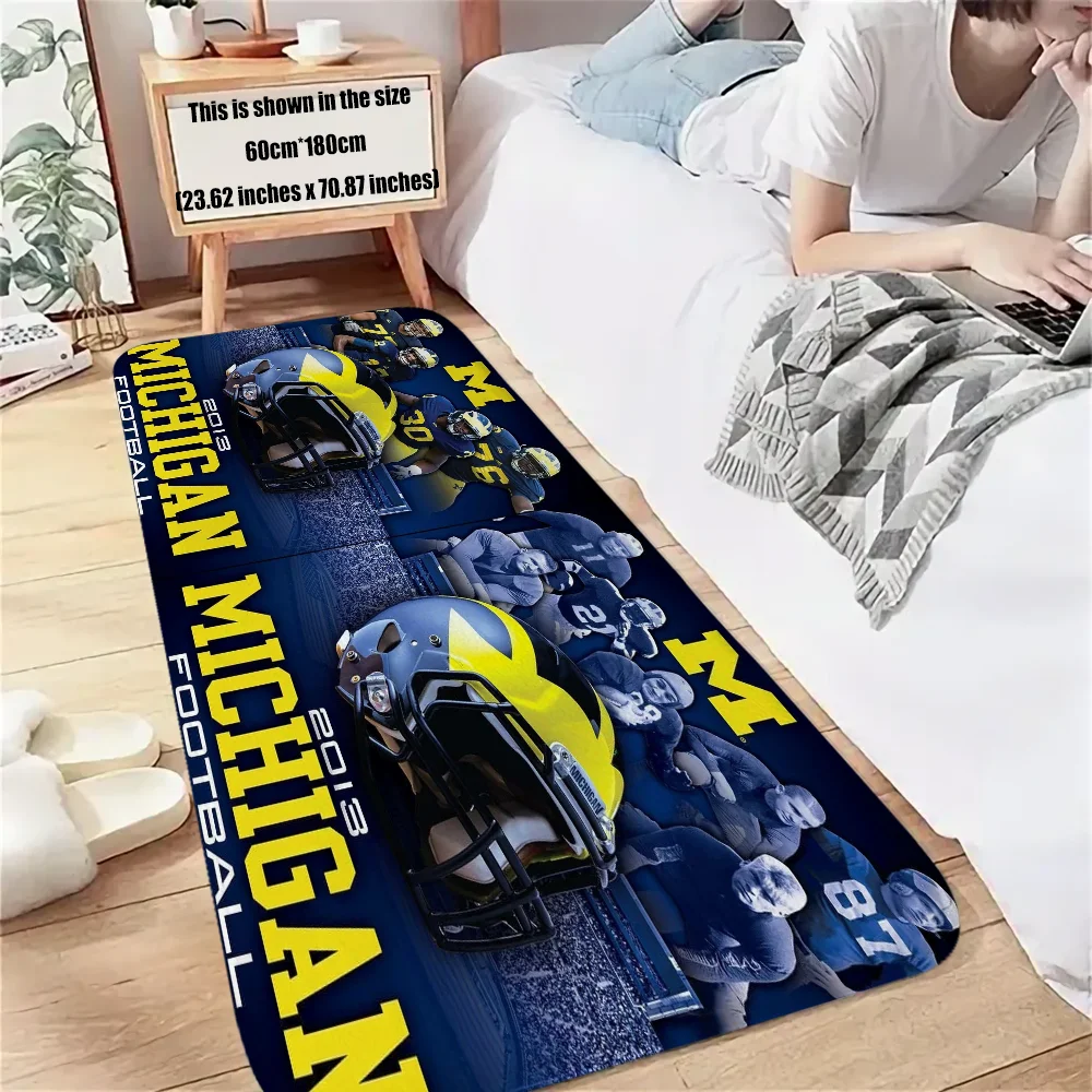 Rug for Bedroom Mats MichiganS WolverineS Bathroom Carpet for Home Entrance Floor Mat Room Decoration Items Carpets Customized