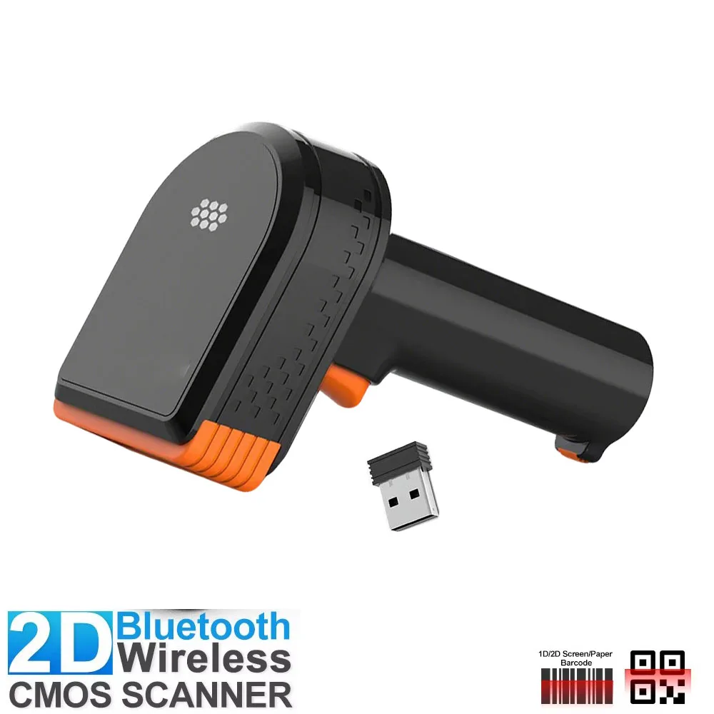 

High Speed Wireless 2D Barcode Scanner Handheld QR Code Reader PDF417 Bar Code Scanner for Mobile Payment Supermarket Logistics