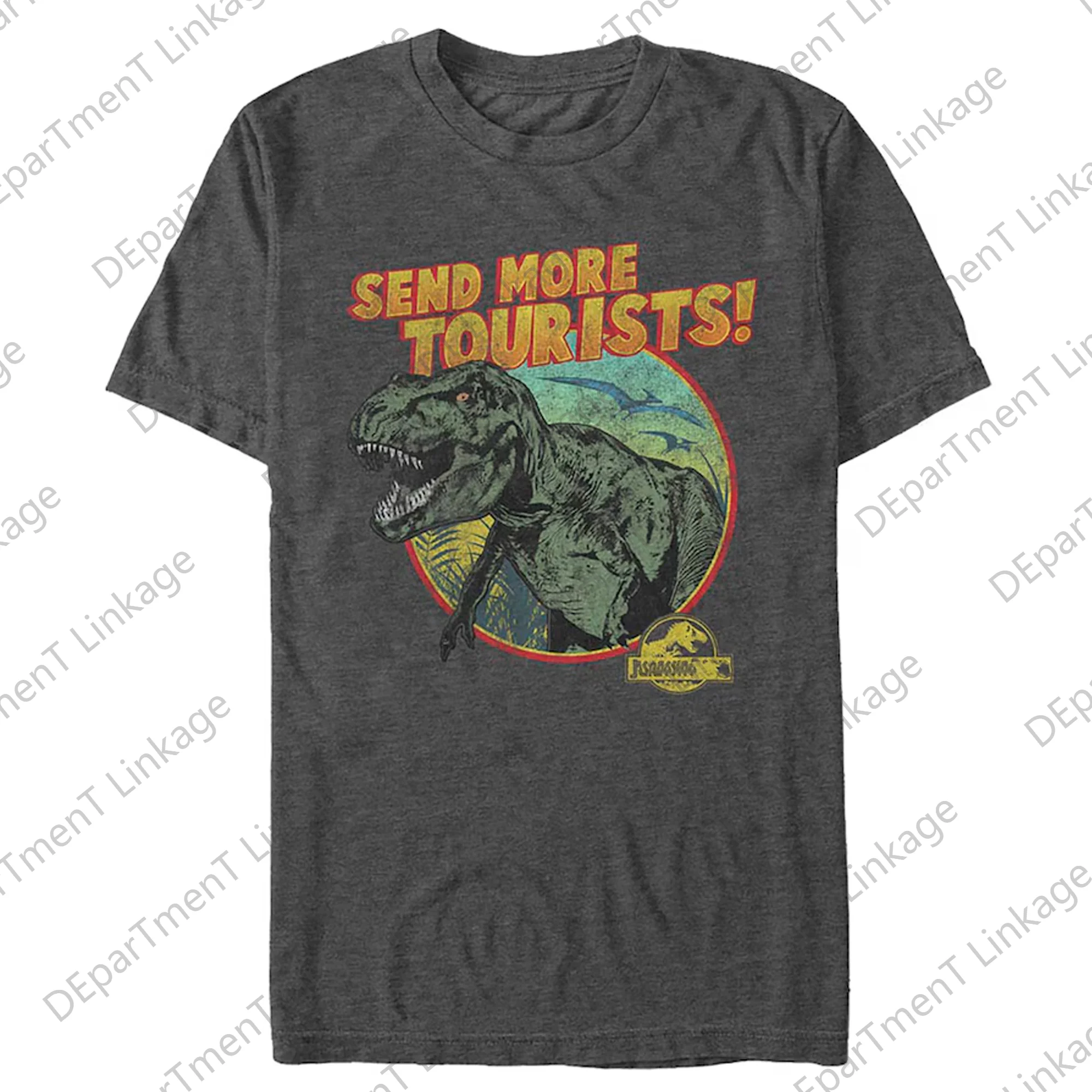 2024 New Arrival Summer Classic vintage Men\'s Dinosaur Park Isla Nublar 1993 Tour T-Shirt  Cotton Tee Kids/Adults Tops