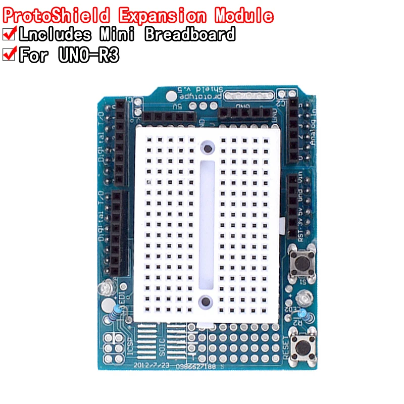 UNO Proto Shield Prototype Expansion Board With SYB-170 Mini Breadboard Based For Arduino R3 Robot Kit ProtoShield