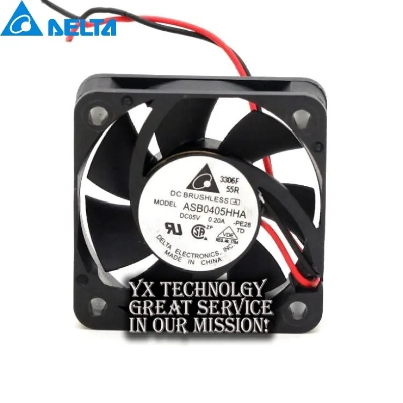 

ASB0405HHA 4010 4CM 40mm 5V 0.20A two wire cooling fan for Delta 40*40*10mm