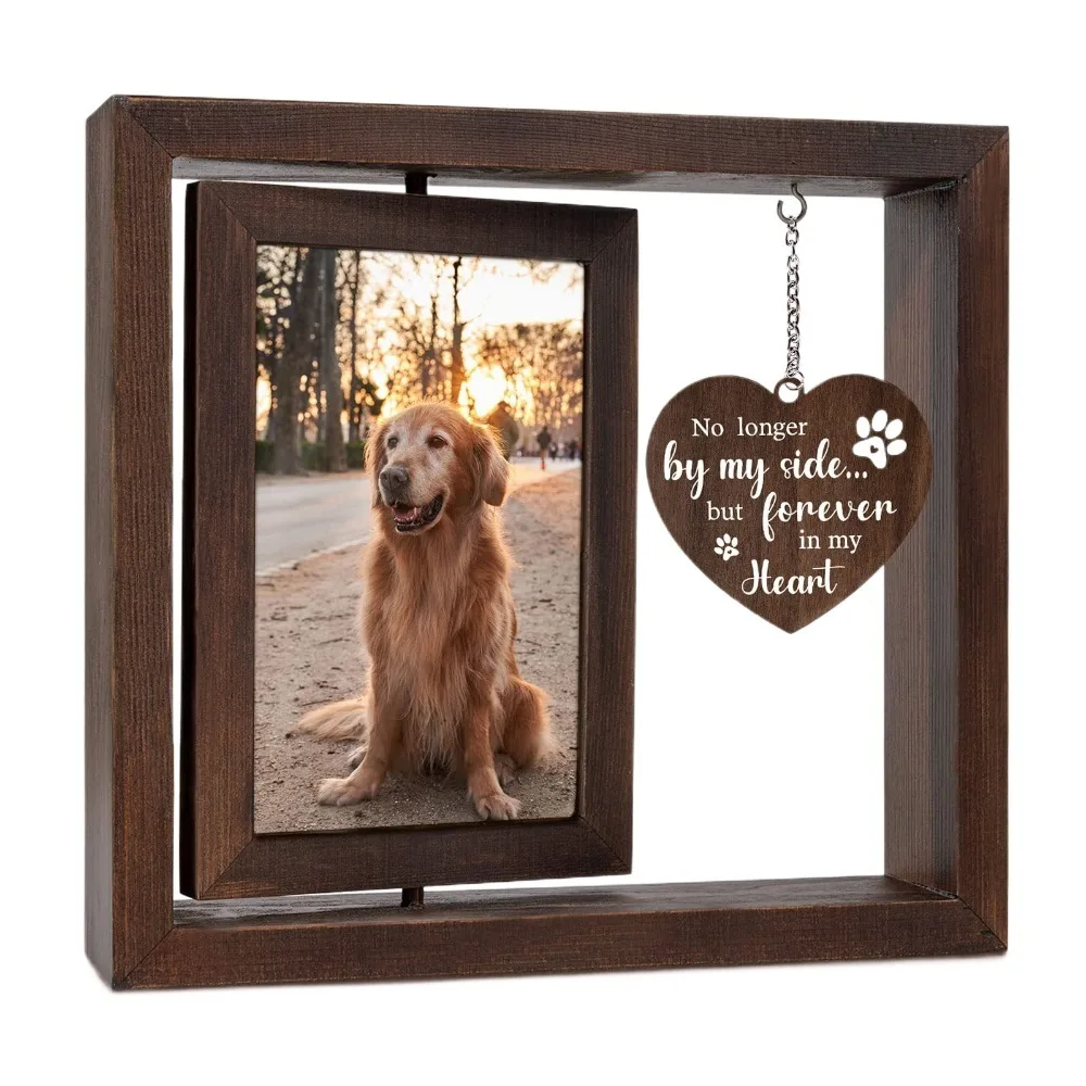 Double Sided Rotating Pet Photo Frame
