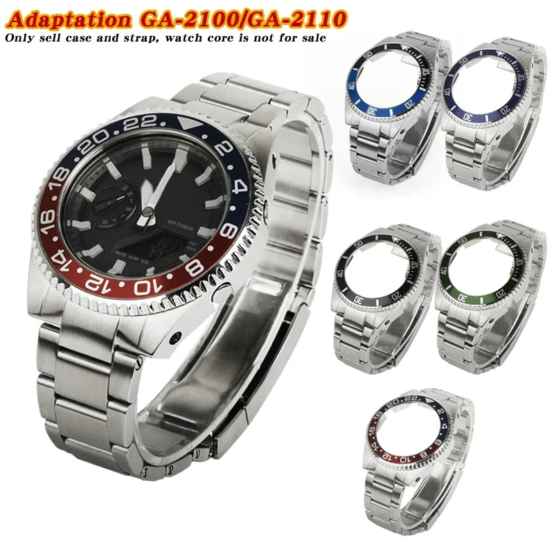 Modified Ga 2100 Case Stainless Steel Case Strap Suitable for GA-B2100 GA-2100/2110 Replacement Parts Wholesale