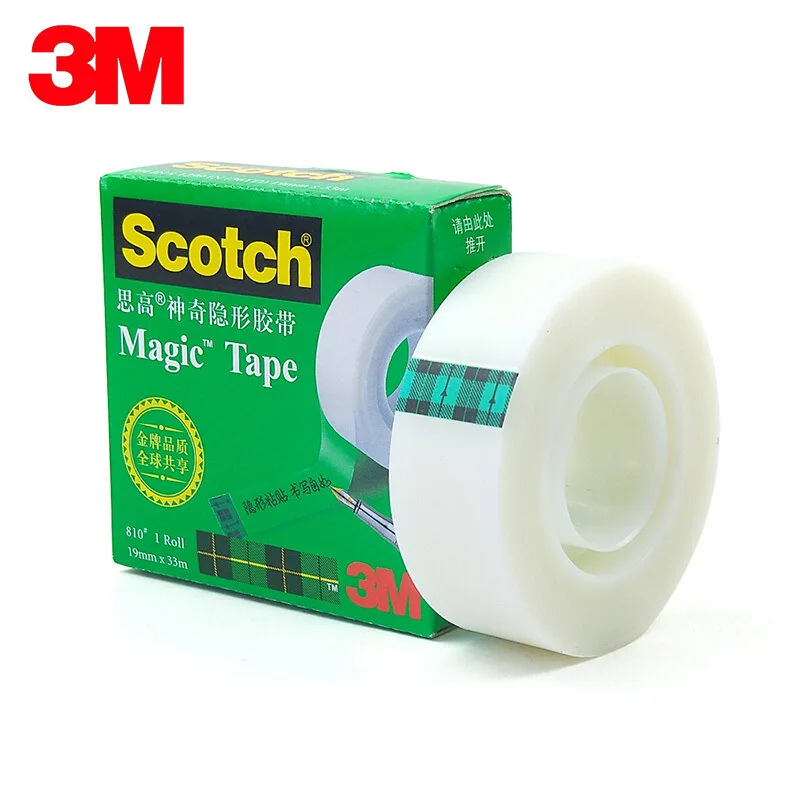 3M Scotch 810 Magic tape invisible tape Adhesive Tape Office Supplies 3M tape 3/4in 19mm*33m