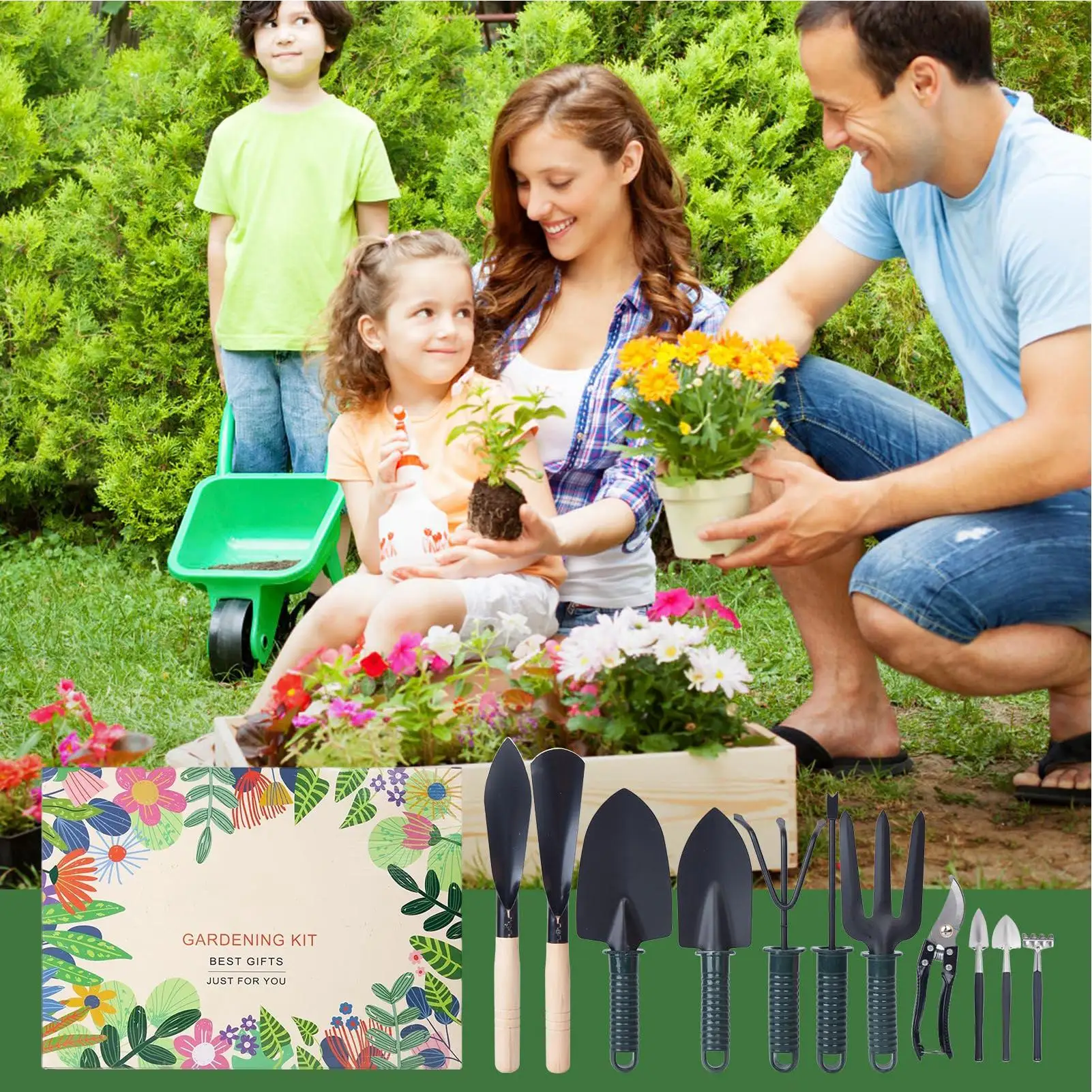 Christmas Countdown Practical 24 Days Tool Set Gardeners Tool Set For Women Mothers Garden Gardening Outdoor Indoor Home Lawn