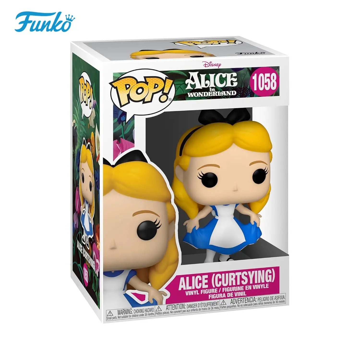 

FUNKO POP Vinyl Figurine Film Alice in Wonderland Alice Curtsying Collection Action Figure Desktop Ornaments Gifts