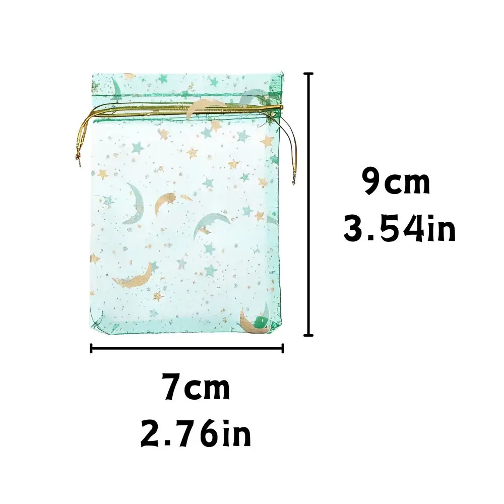 10pcs Organza Drawstring Gift Bags Mixing Colors Present Bag Candy Jewelry Cosmetics Travel Luggage Storage YMY