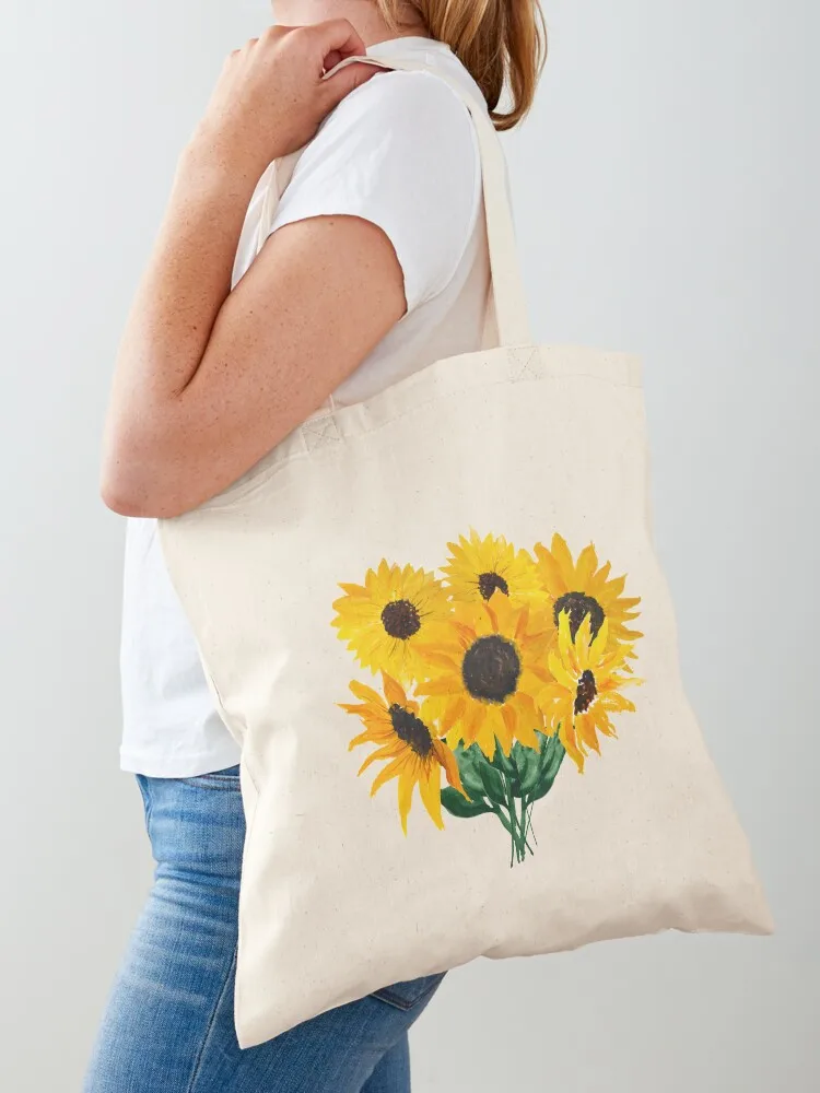 

Painted sunflower bouquet Tote Bag Large bags for women Custom bag custom bags eco bag folding