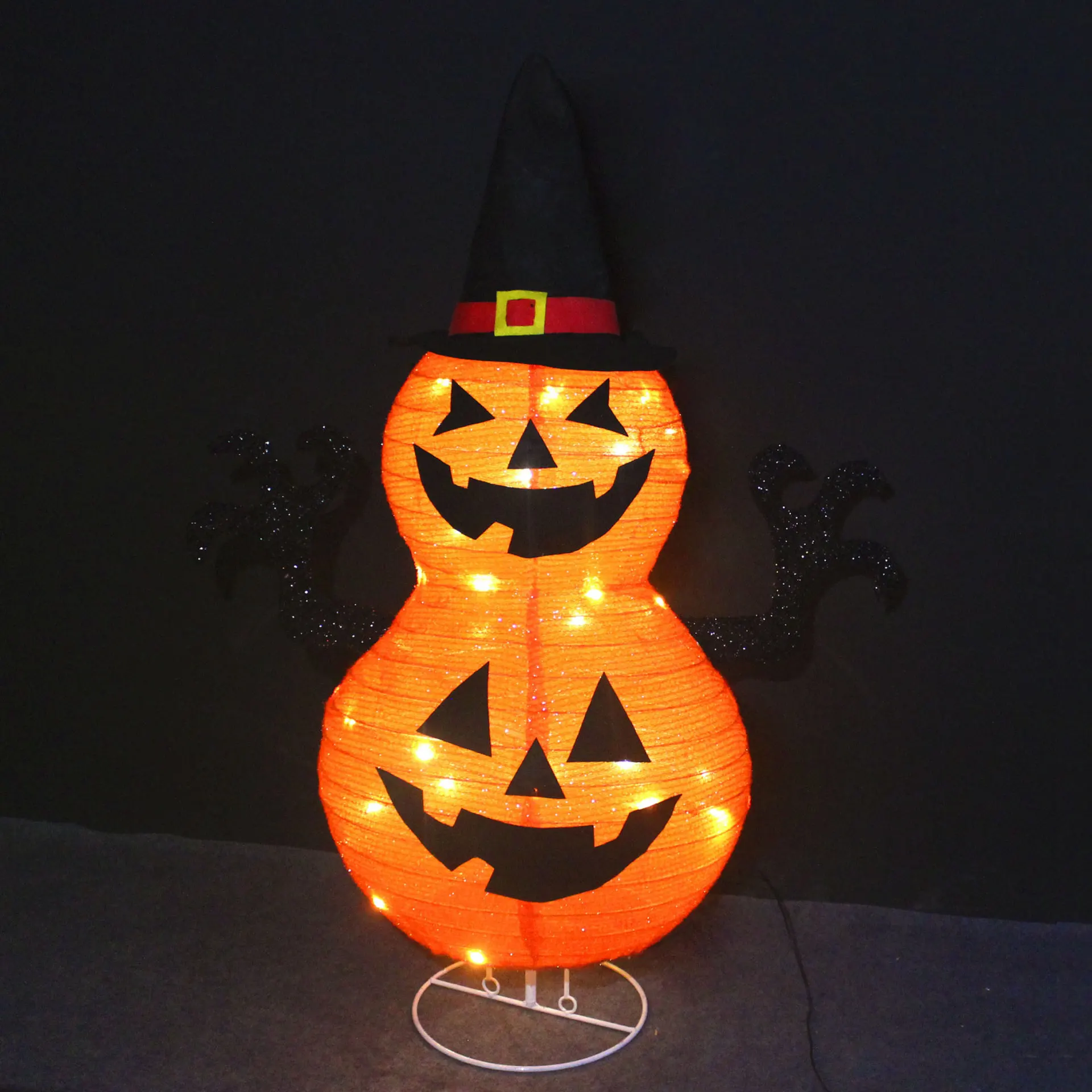 2023 wigilia Halloween dekoracja zewnętrzna duch dynia przerażający Ornament LED światła Halloween