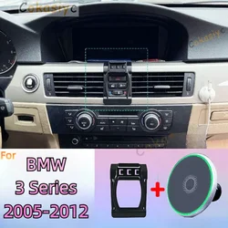 For BMW 3 Series E90 E92 E93 2005-2012 Magnetic Phone Holder 15W Wireless Charging Phone Stand MagSafe Phone Support Custom Base