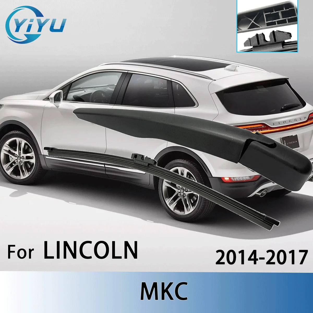 

1/2 шт., комплект рычагов стеклоочистителя заднего стекла для LINCOLN MKC 2014-2017, щетки для дворников лобового стекла
