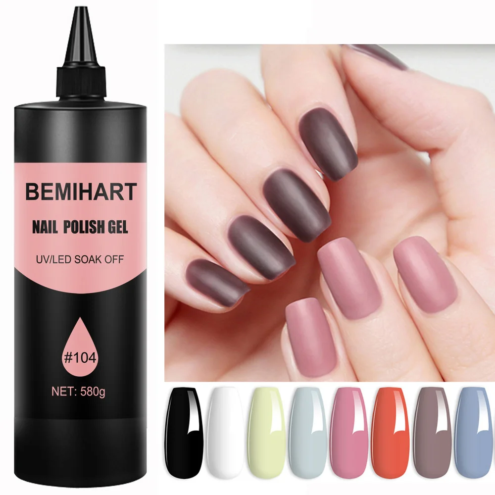 580g Pink Nail Gel Polish 101 Colors Vernish Semi Permanent Gel Nail Polish For Nail Art Design New Arrival Gorgeous Polish Gel