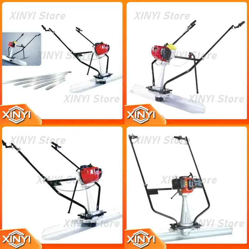 Portable electric concrete ironing plate surface finisher, light construction plastering tool