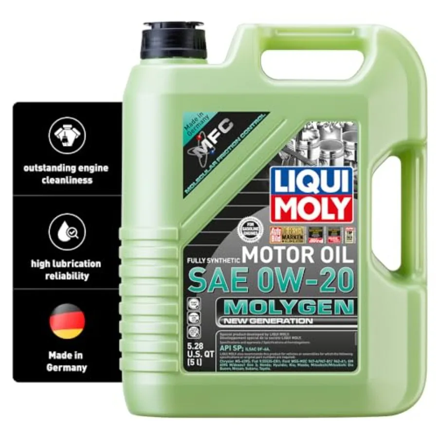 

Моторное масло Molygen New Generation SAE 0W-20, 5 литров, полностью синтетическое, артикул: 20438