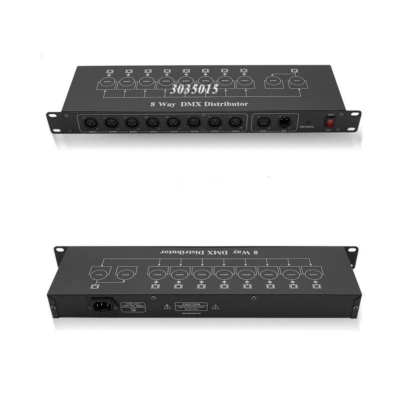 Hochwertiger Bühnenlicht-DMX-Signalverstärker, Bühnenlicht-Controller, DMX512-Splitter, 8-Wege-DMX-Verteiler für Bühnenausrüstung – Detail 5