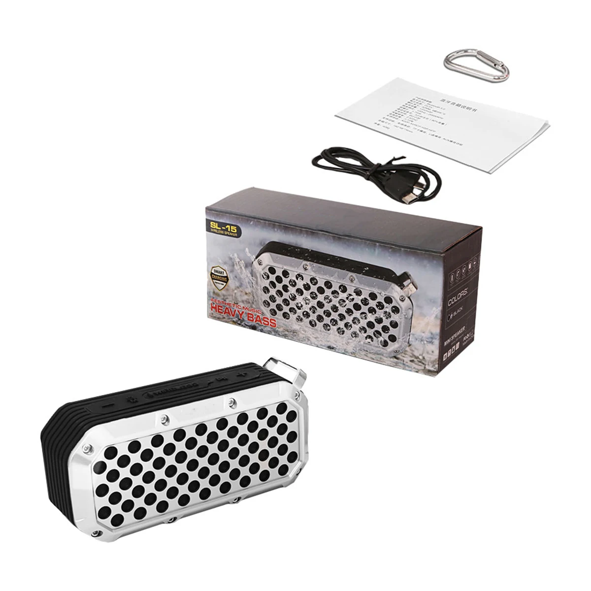 

1 set 1 Set Portable Durable Waterproof Speaker Wireless Loudspeaker Box 5.0 Audio Speaker For Computer Phone Tablet