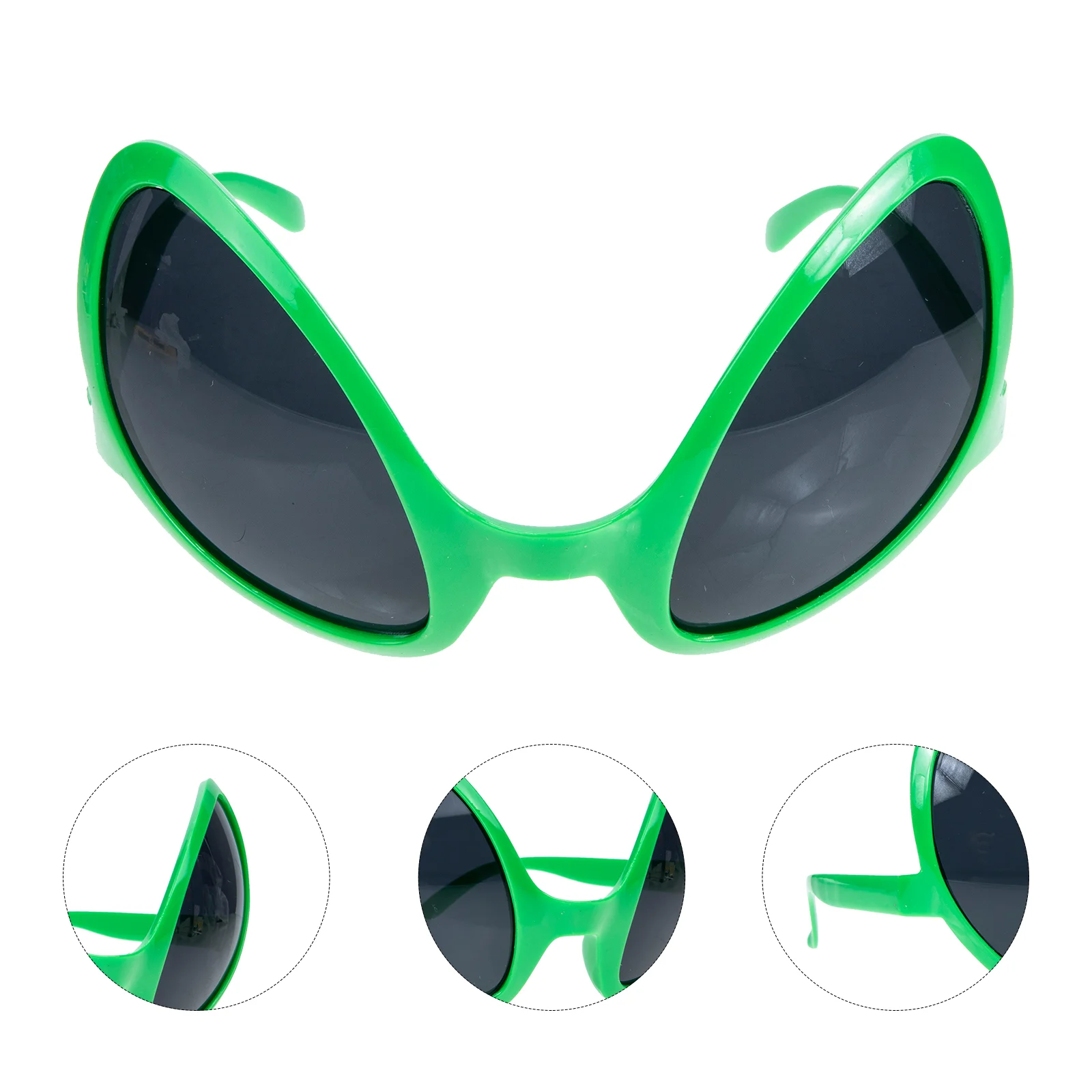 

2 Pcs Holiday Accessories Festival Party Glasses Apparel Funny Green Sunglasses Portable Halloween Oversized Plastic