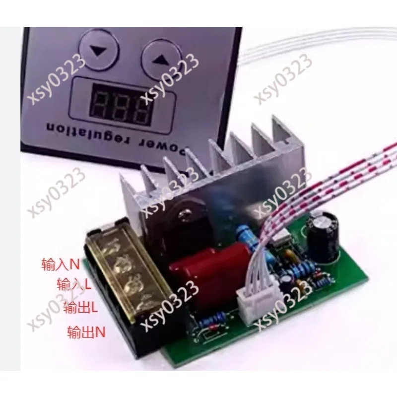 4000W High Power Thyristor Regulator, Digital Controller for Light, Speed and Temperature Adjustment