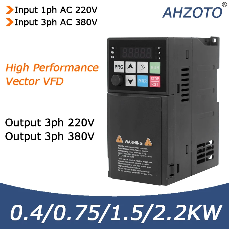 220V 380V VFD Economy Input 1ph 220V 3ph 380V Output 3ph 220V 380V Motor Speed Controller Adjustable Frequency Drive Inverter