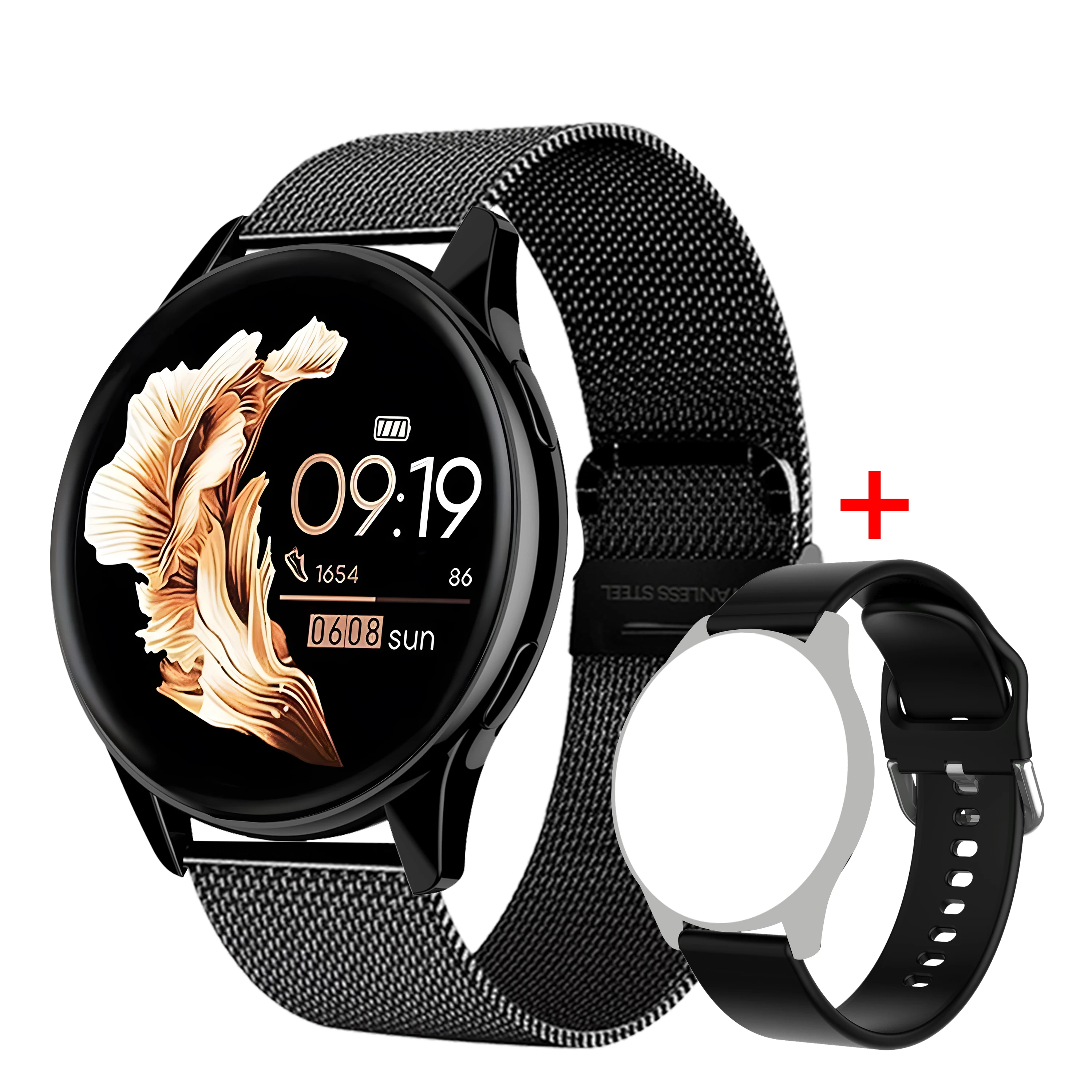 Smart Watch HD Touchscreen Hartslag Slaap BP Gezondheidsmonitoring voor Android IOS Telefoon BT Oproep Sport Smartwatch voor heren Dames