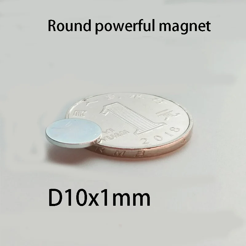 20/50pcs Ultra-Thin 10x1mm 6x1mm Round Magnets - Flat for Low-Profile Projects, Crafts