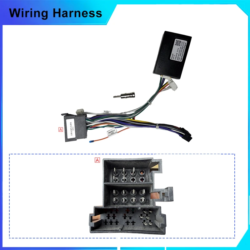 Wiring Harness CAN Bus Decoder 16 Pin Plug to ISO Connector Car Head Unit Cable Adapter for Renault Duster Duster Laguna 3
