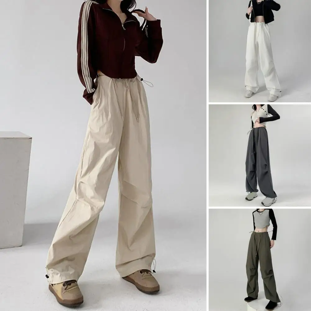 Losse streetwear casual cargobroek voor dames nieuwe bodems zomer dunne rechte broek mode zakken Koreaanse pantalon femme