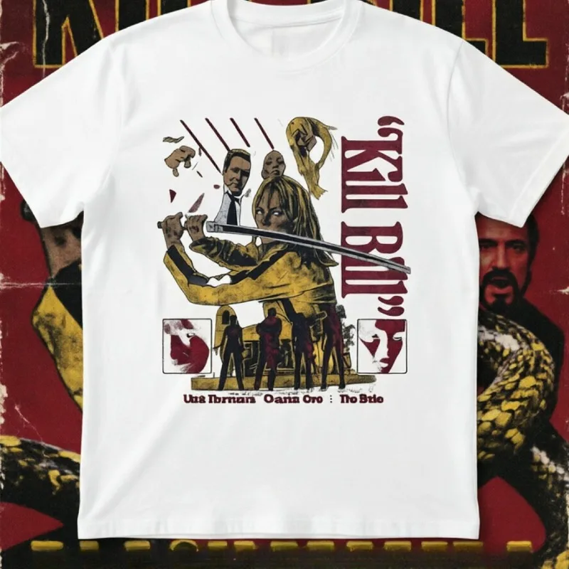 Quentin Tarantino Fans Retro Movie T-shirt Men's T-shirt Summer New Unisex Trendy Casual Fashion T-shirt