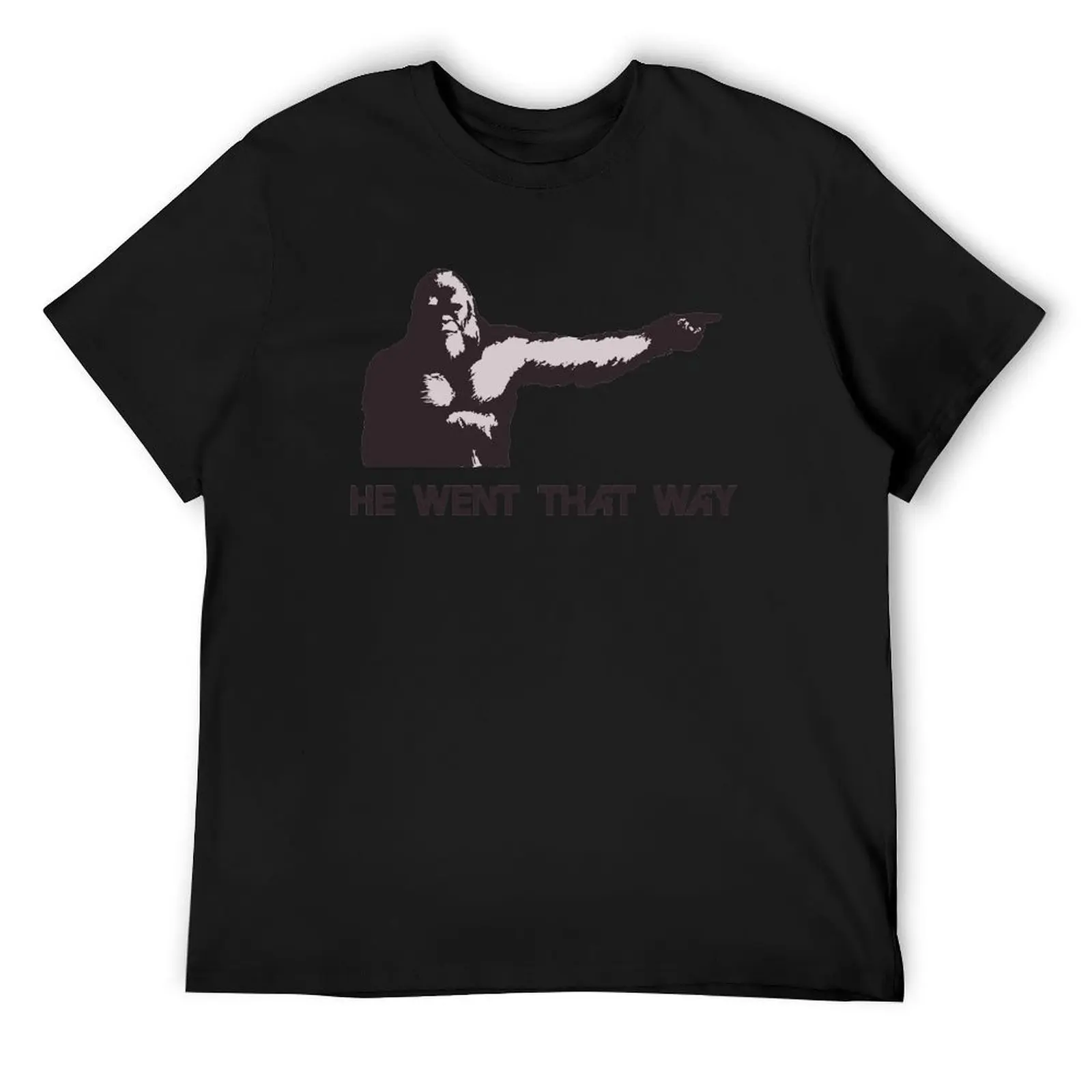 

He Went That Way T-Shirt blue archive essential t shirt oversizeds t shirts men