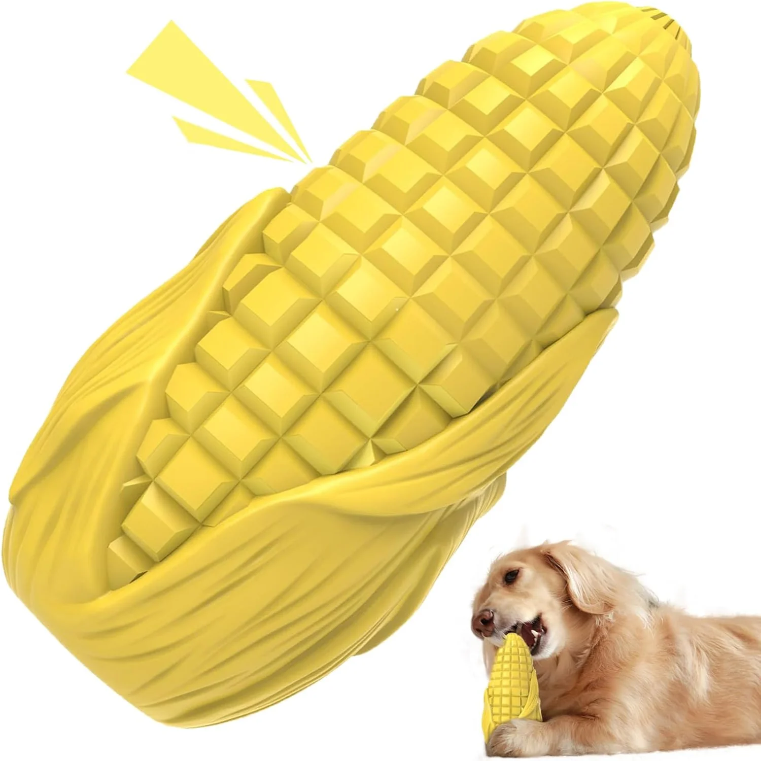 

Corn Stick Dog Toy Dog Chew Toys Durable Squeaky Interactive Dog Toys Durable Dog Teeth Cleaning Toy for Medium Large Breeds