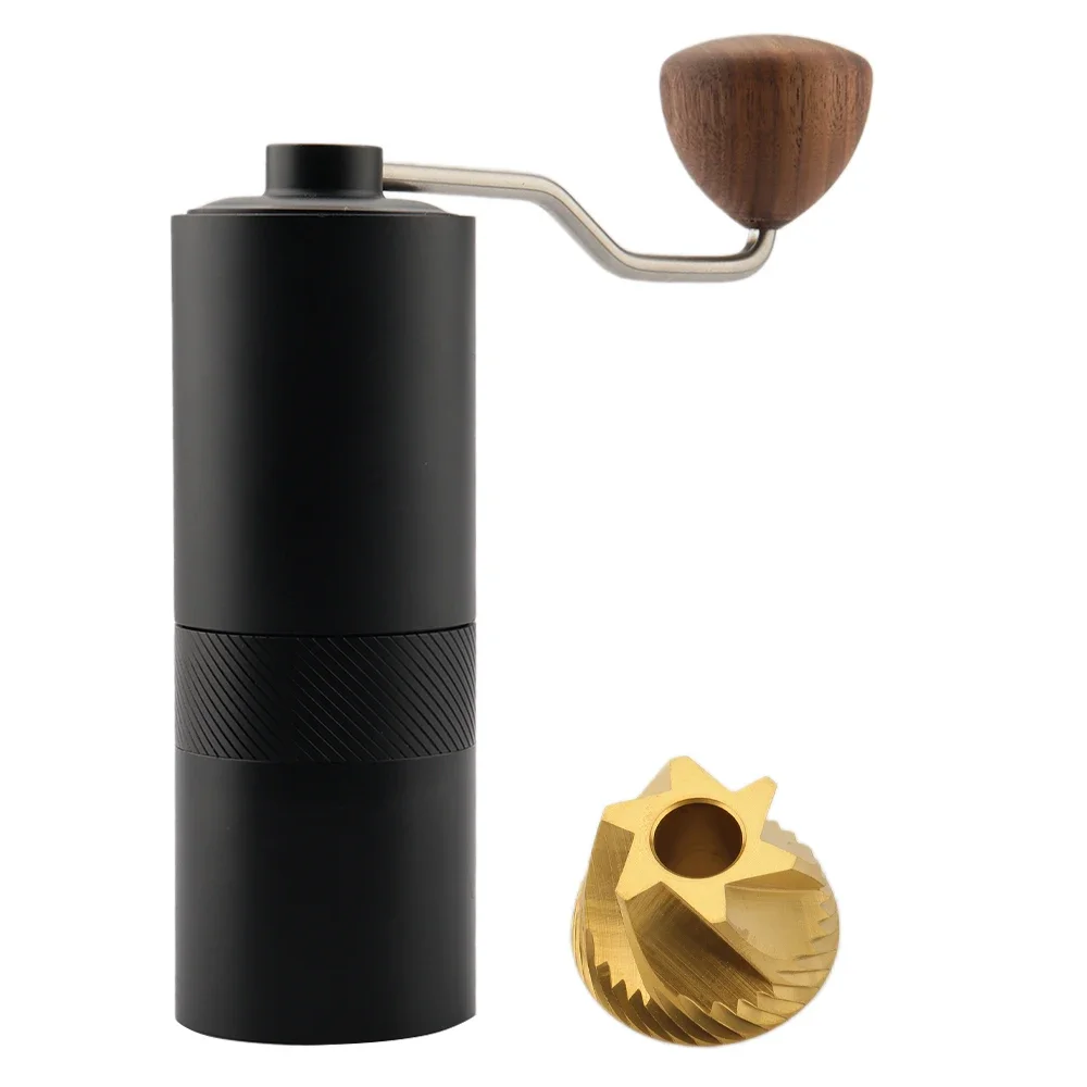 

35g Capacity Coffee and Tea Tools Manual Coffee Grinder Hand Held Coffee Bean Grinder Titanium Coating Conical Burr