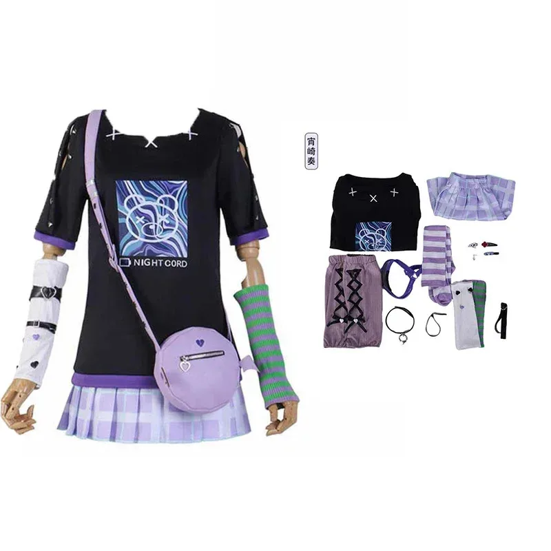 

2025iyi Mafuyu Mizuki Yoisaki Kanade Shinonome Ena Anime Girl Project Sekai Красочные сценические костюмы для косплея Asahina 25th Anniv