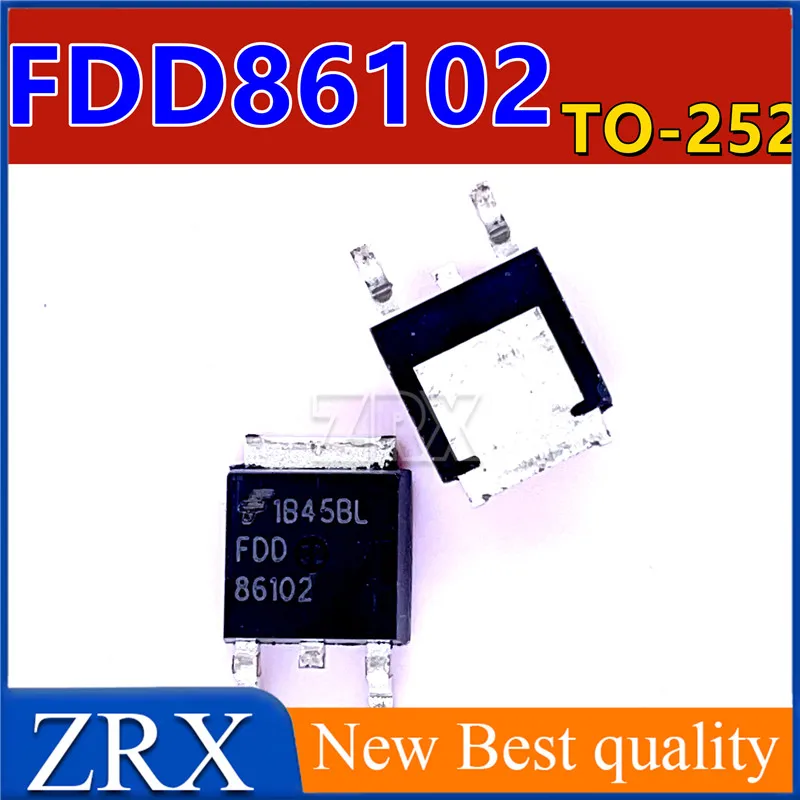 5Pcs/Lot FDD86102 genuine MOSFET liquid crystal backlight board commonly used SMT TO-252