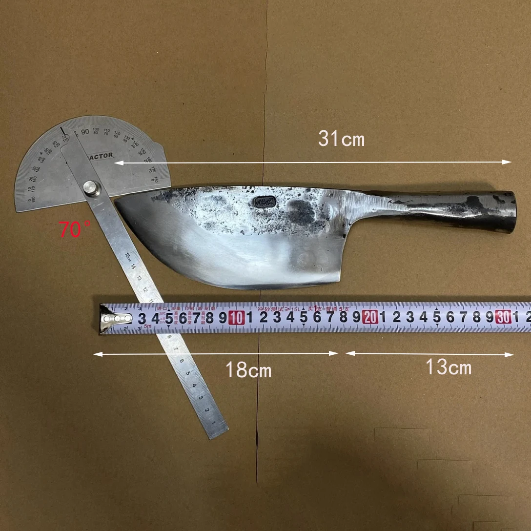 7 Inch Chopper Knife Bearing Steel Blade Chef Machete Slicing Cleaver Handmade Forge All-in-one Kitchen Knife Meat Poultry Tools