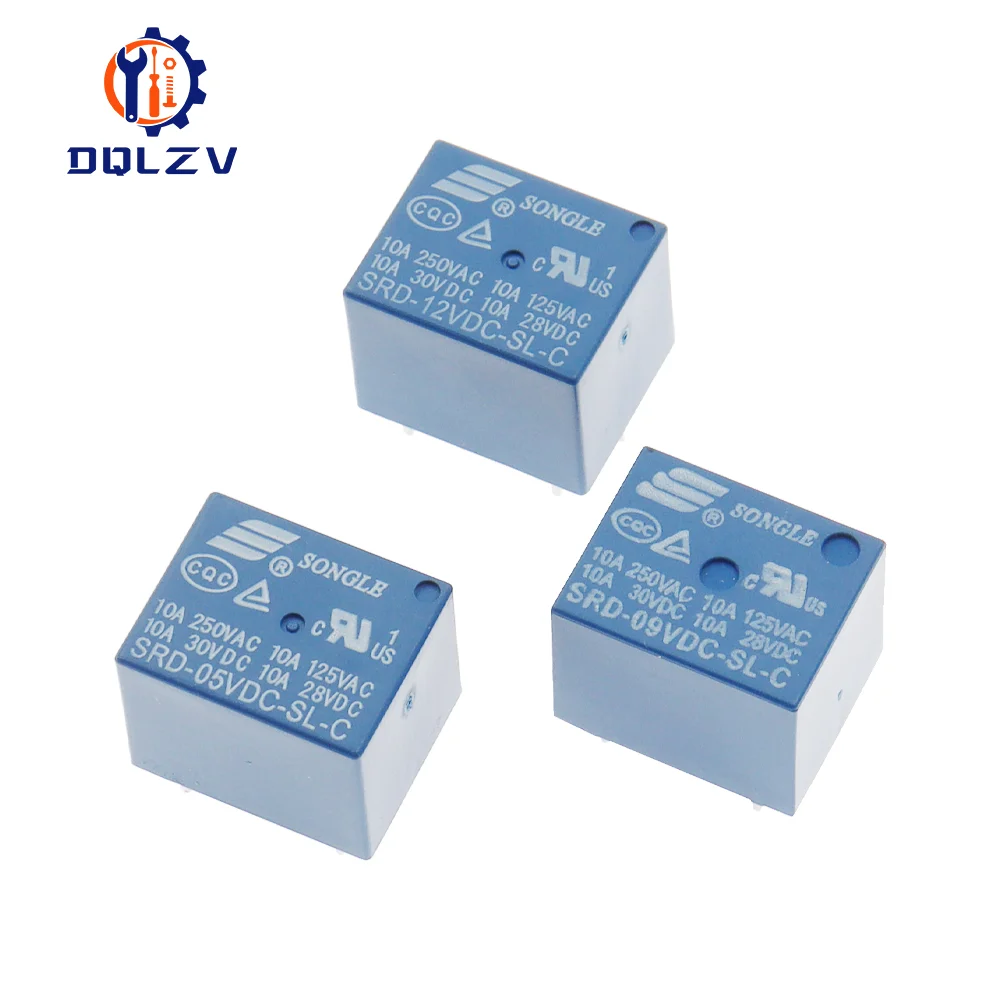 Relay SRD-05VDC-SL-C SRD-24VDC-SL-C SRD-12VDC-SL-C SRD-12VDC-SL-A 3V 5V 12V 24V 48V 10A 250VAC 5PIN 4PIN Relays Relais