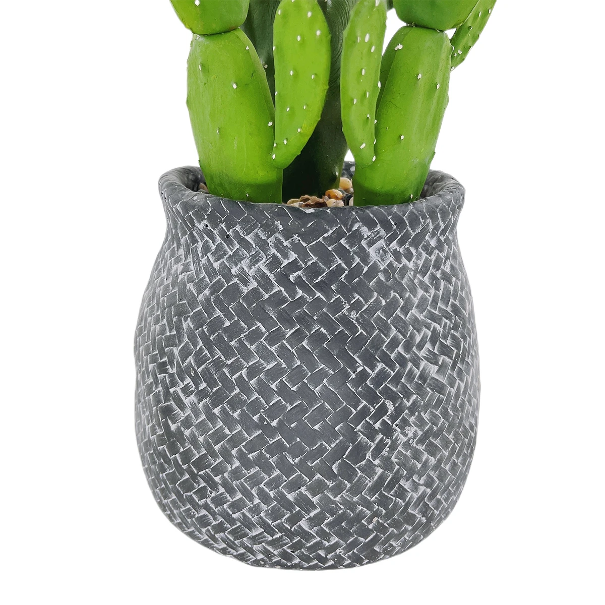 Imagem -06 - Cactus Suculentas Plantas Artificiais Decoração para Casa com Pedra e Cimento Vaso de Flores Grande Planta do Falso Ornamentos Internos 60cm