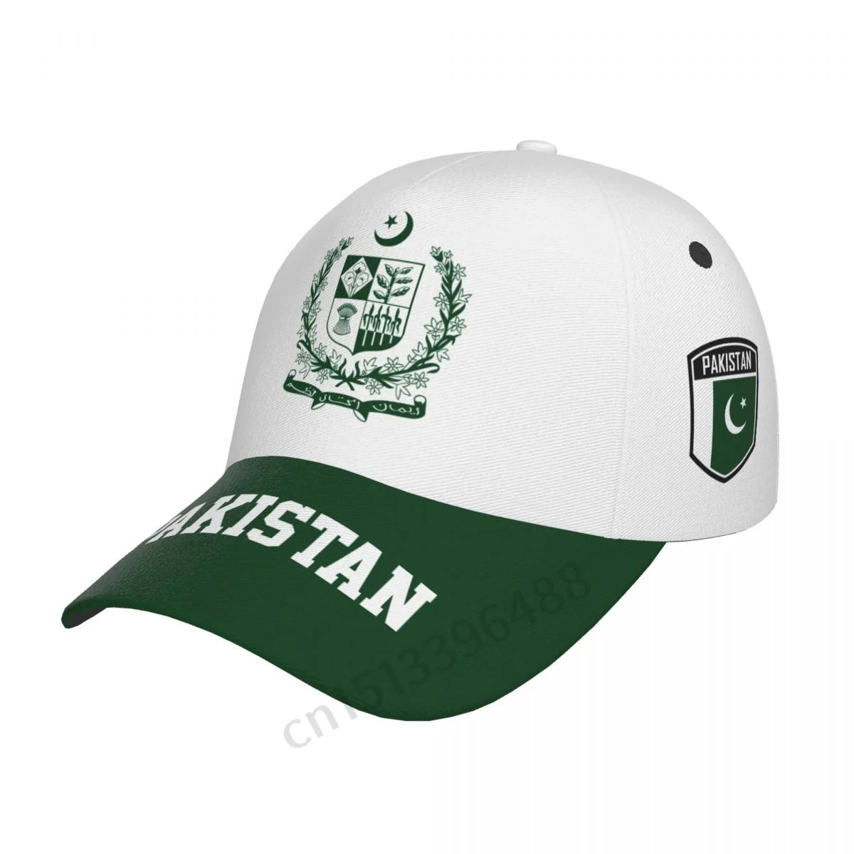 Pakistan Flag 3D Soccer Hats Sun Baseball Cap Breathable Adjustable Men Women Outdoor Fishing Hat