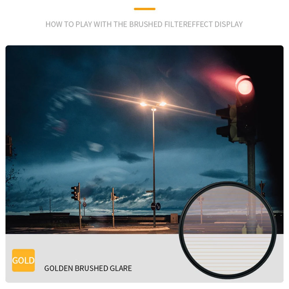 Filtro a strisce filtro a lente svasata blu effetti speciali ritratto diffusore morbido messa a fuoco 37/39/40.5/43/49/52/58/62/67/77/82/86/95/105mm