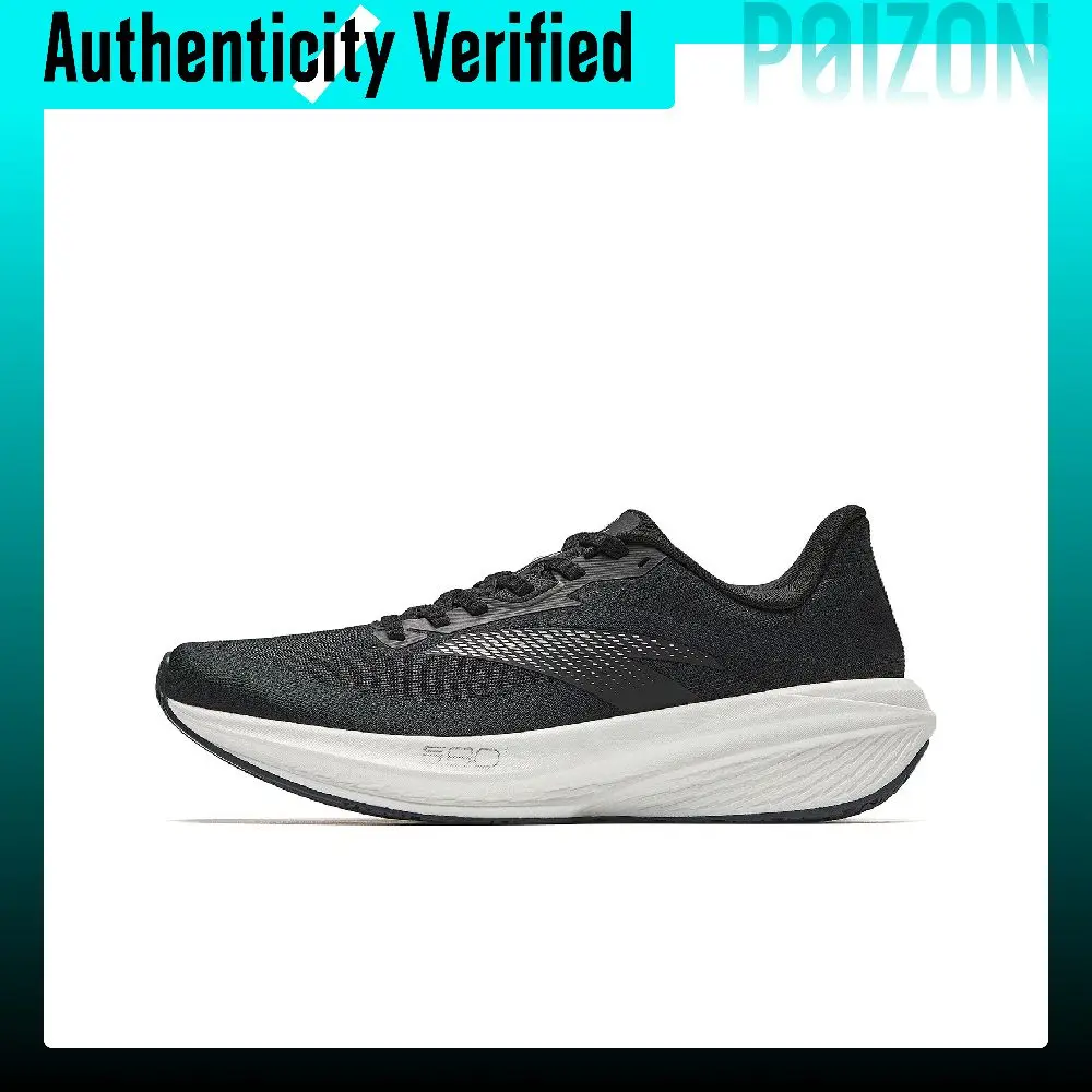 Anta Zone 2 Heart Rate 80 Low top Nitrogen Technology Casual Running Shoes Men's Basic Black 112625555-1