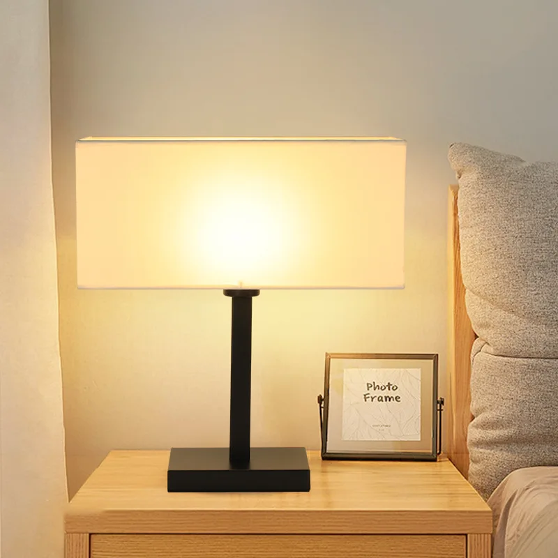 Modern American luxury LED table large size thermal cloth bedside sunshade crystal supply living room iron office