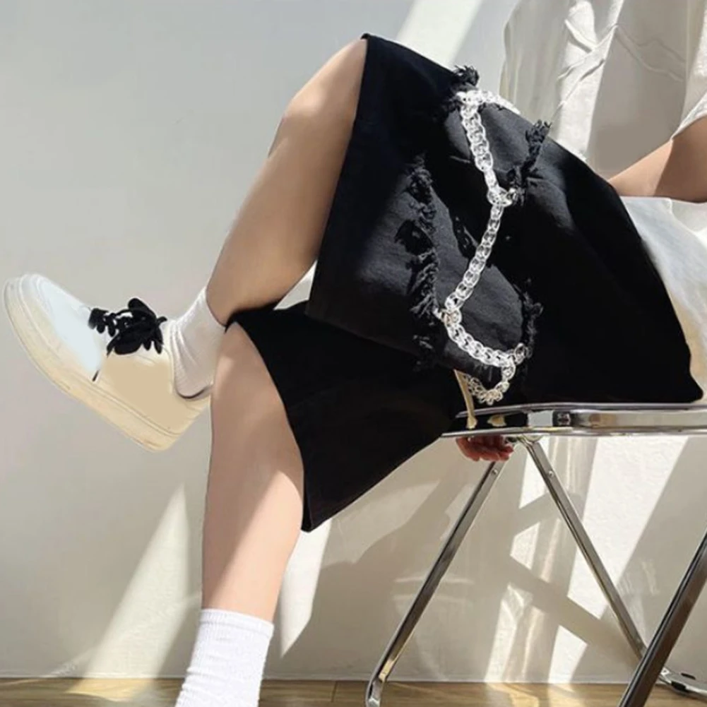 

Летняя повседневная одежда Лоскутные брюки с бахромой Повседневная одежда Летние наряды 2XL Идеально подходят для повседневной носки Обычная длина