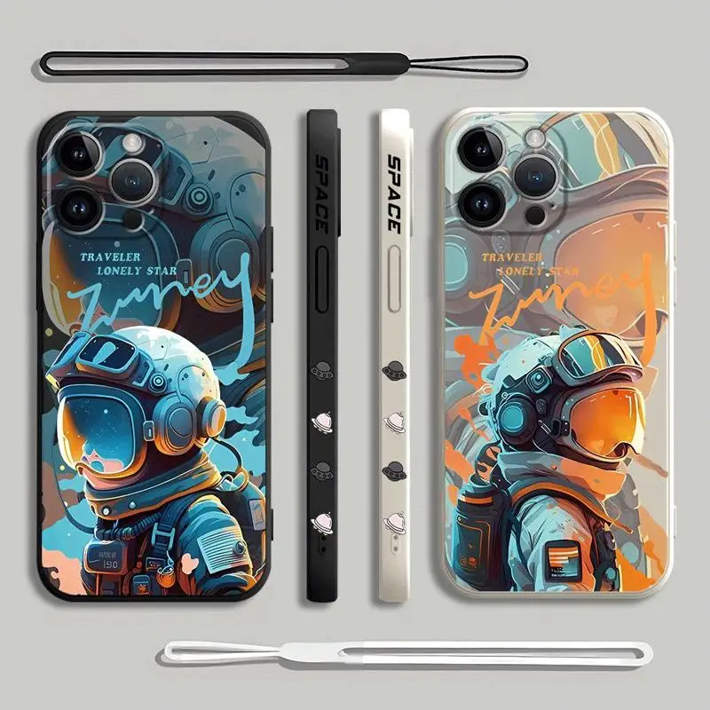 Luxury Space Astronaut Case for Xiaomi Poco F5 X3 NFC X3 Pro C40 M4 Pro X4Pro 5G X4NFC Silicone Cover Cases Soft