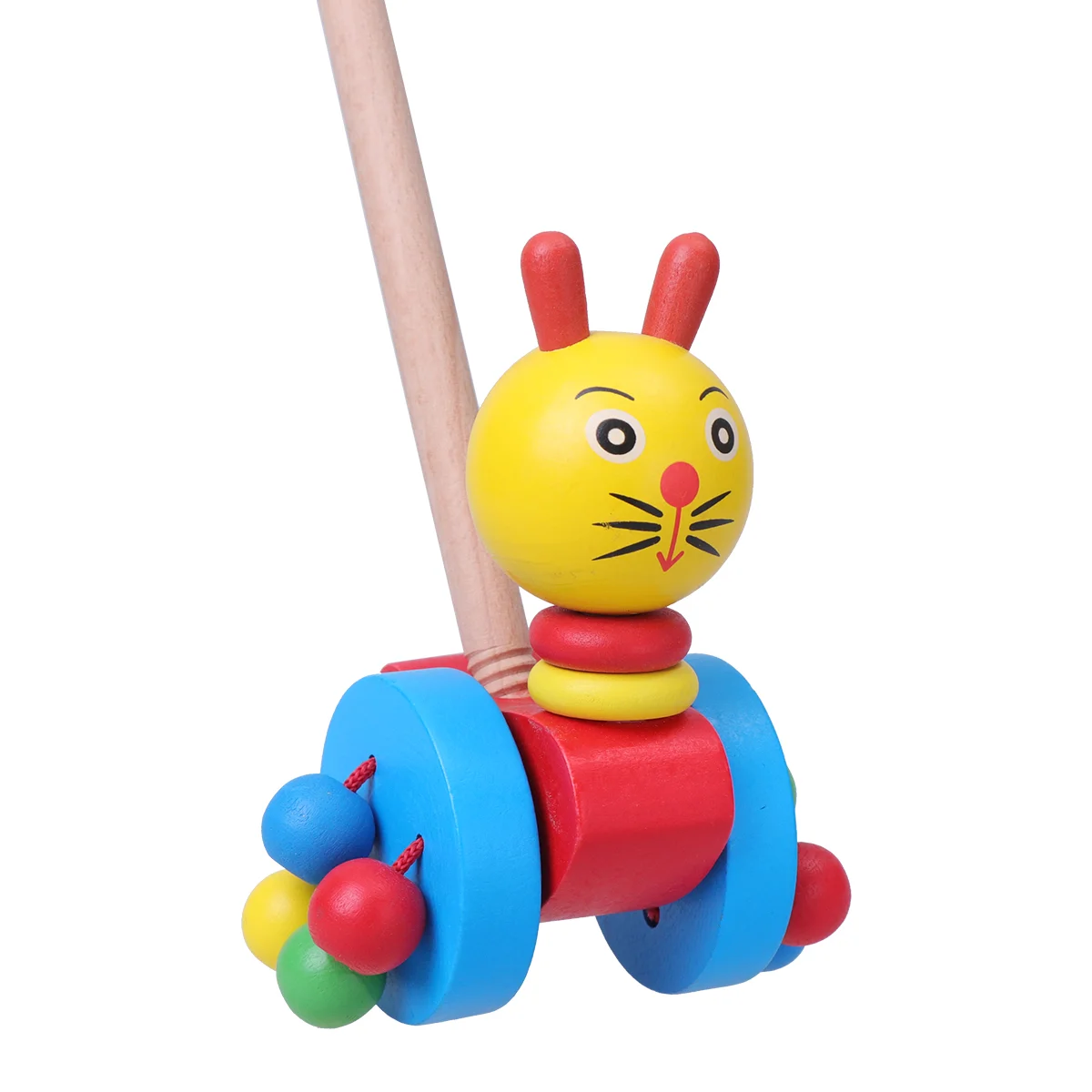 Brinquedos para crianças de madeira bebê walker animal carrinho da primeira infância crianças menino de bambu