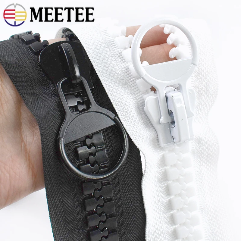 

1Pc 20# 60-100cm Extra Large Resin Zipper Open-End Zip for Coat Zips Replace Tent Long Zippers Repair Kit DIY Sewing Accessories